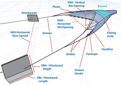 Trawling in the Mediterranean: An Exploration of Empirical Relations Connecting Fishing Gears, Otterboards and Propulsive Characteristics of Fishing Vessels